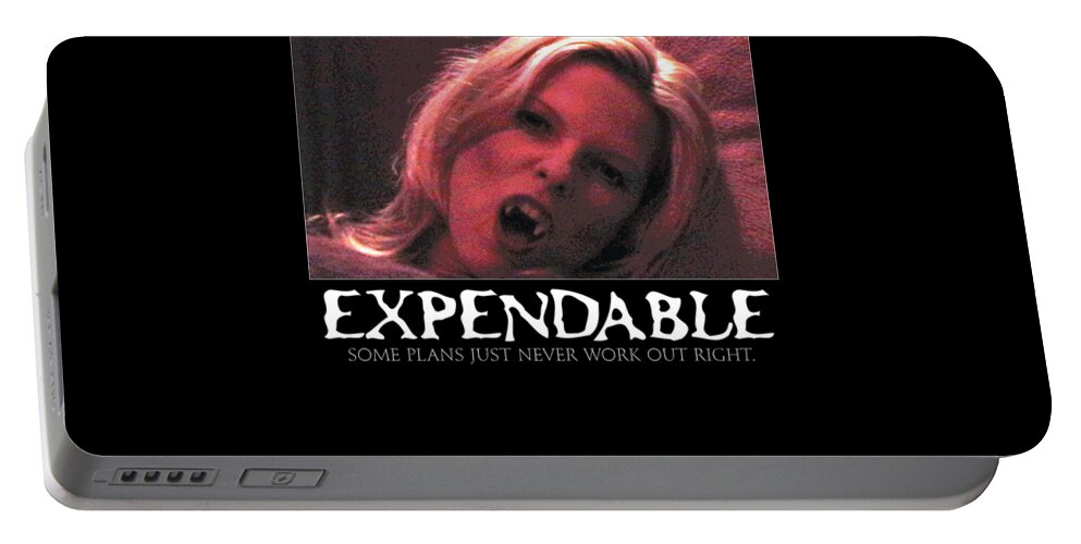 Vampire Portable Battery Charger featuring the digital art Expendable 1 by Mark Baranowski