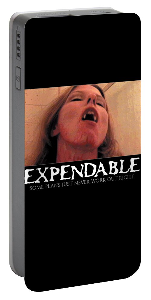 Vampire Portable Battery Charger featuring the digital art Expendable 8 by Mark Baranowski