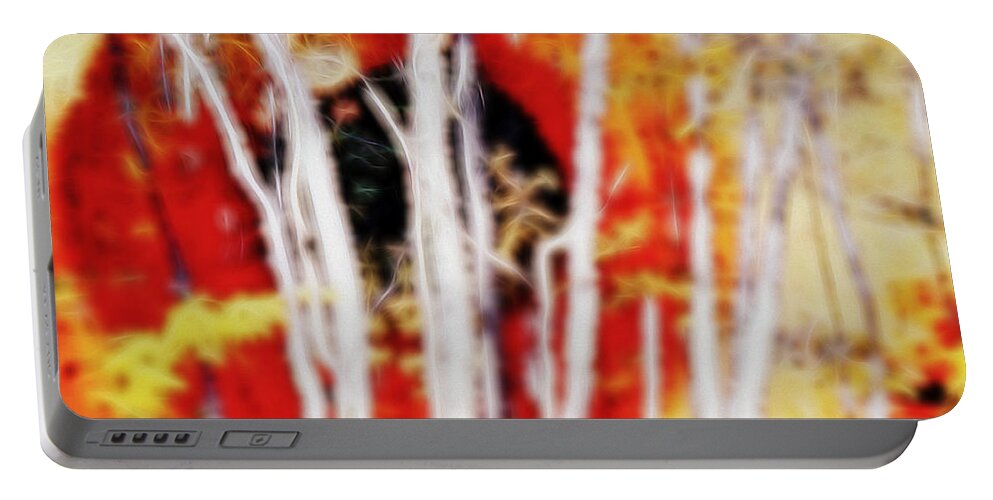 Abstract Imagination Portable Battery Charger featuring the digital art Eye Am Within by Cathy Anderson