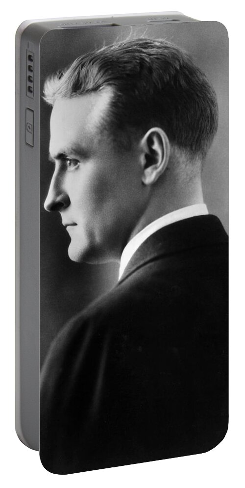 F. Scott Fitzgerald Circa 1925 Portable Battery Charger featuring the photograph F. Scott Fitzgerald circa 1925 by David Lee Guss