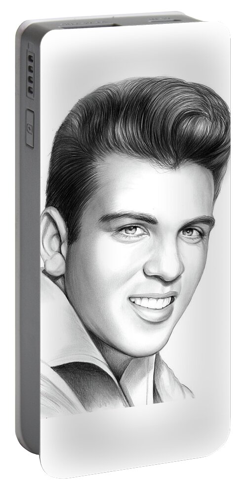 Fabian Portable Battery Charger featuring the drawing Fabian by Greg Joens
