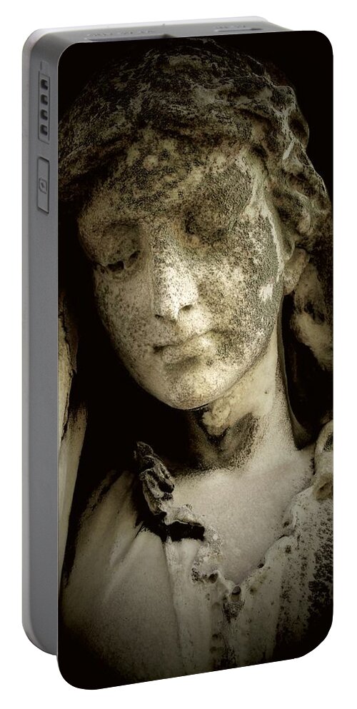 Angel Portable Battery Charger featuring the photograph Face of an Angel 9 by Maria Huntley