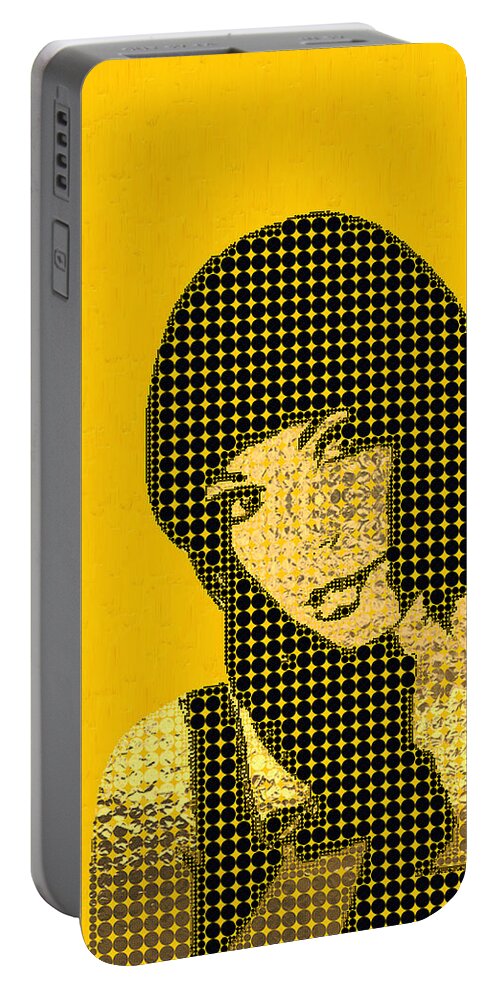'visual Art Pop' Collection By Serge Averbukh Portable Battery Charger featuring the digital art Fading Memories - The Golden Days No.3 by Serge Averbukh