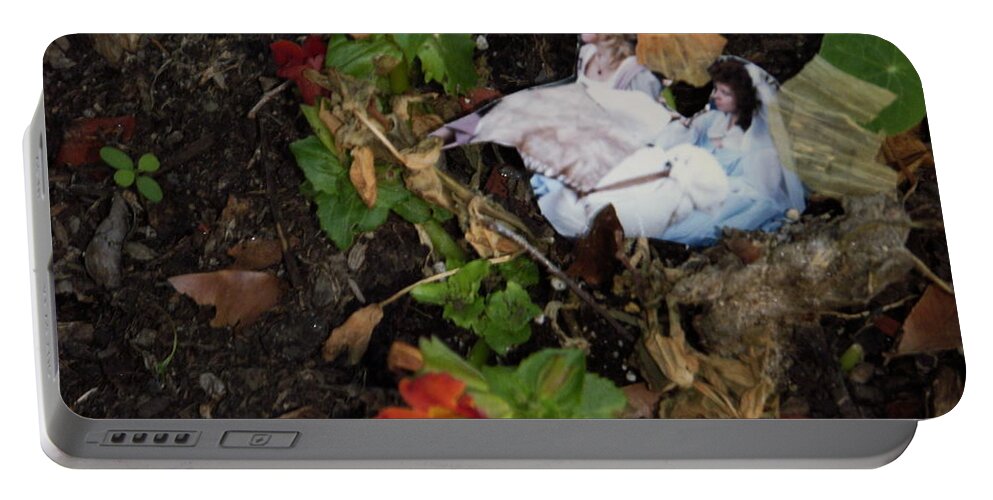Tree Portable Battery Charger featuring the photograph Fairies Bloom in Spring by Edward Wolverton