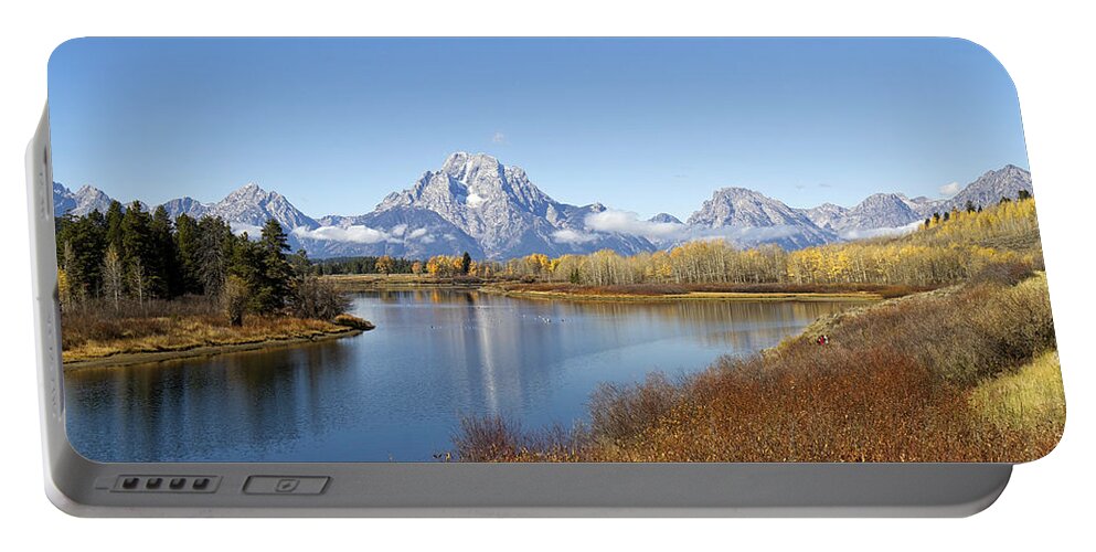 Tetons Portable Battery Charger featuring the photograph Fall at Teton -2 by Shirley Mitchell