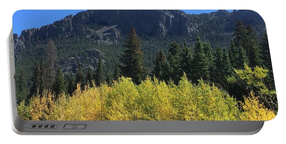 Landscape Portable Battery Charger featuring the photograph Fall at Twin Sisters by Kristen Anna
