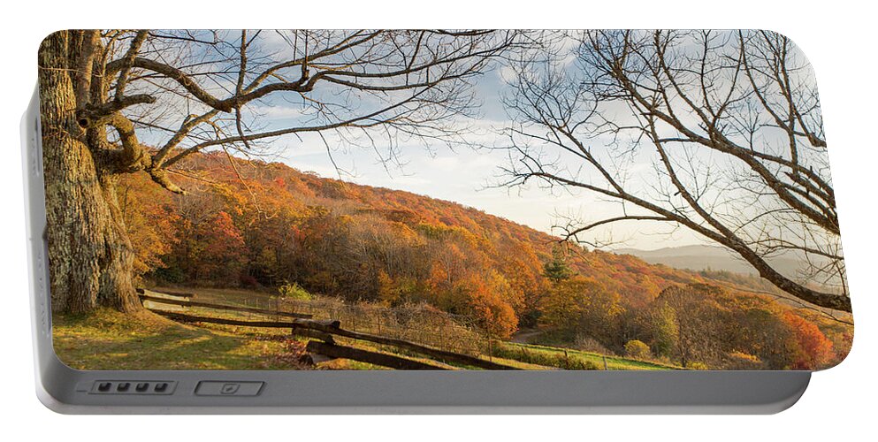 Photosbymch Portable Battery Charger featuring the photograph Fall Colors at the Moses Cone Estate by M C Hood
