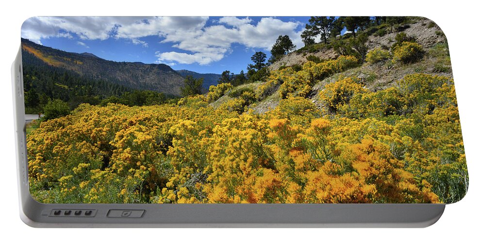 Humboldt-toiyabe National Forest Portable Battery Charger featuring the photograph Fall Colors Come to Mt. Charleston by Ray Mathis
