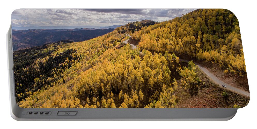 Fall Portable Battery Charger featuring the photograph Fall Drive by Wesley Aston