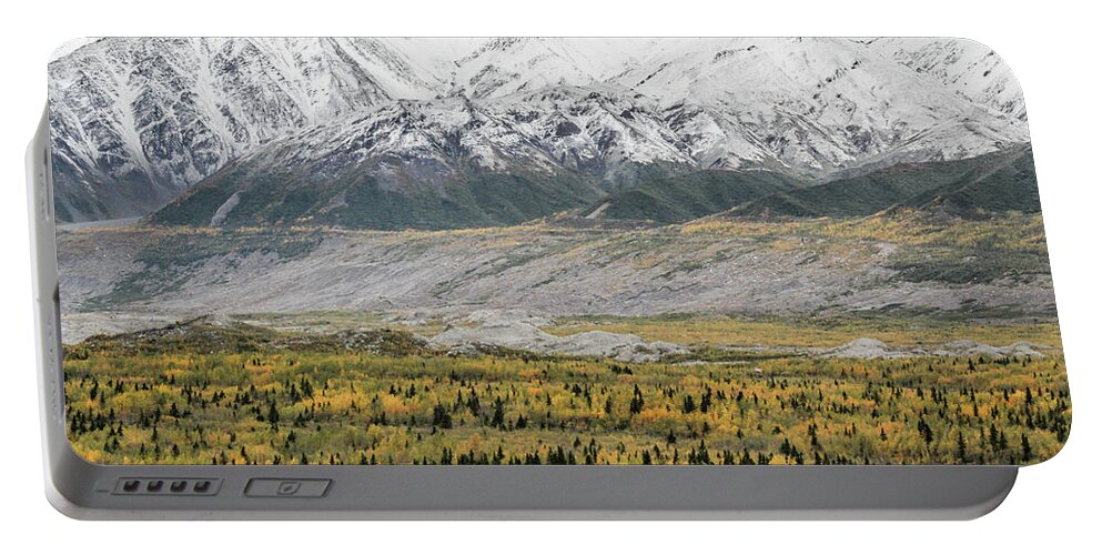 Alaska Portable Battery Charger featuring the photograph Fall in Wrangell - St. Elias by Marla Craven