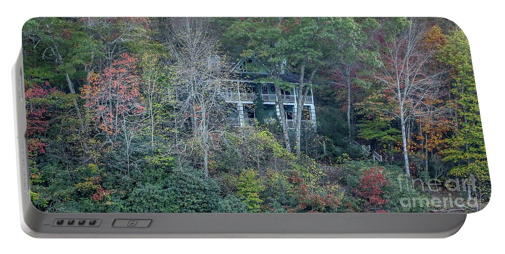 Mountain Portable Battery Charger featuring the photograph Fall Mountain Home by Tom Claud