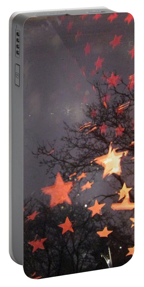 Stars Portable Battery Charger featuring the photograph Falling stars and I wish.... by Rosita Larsson