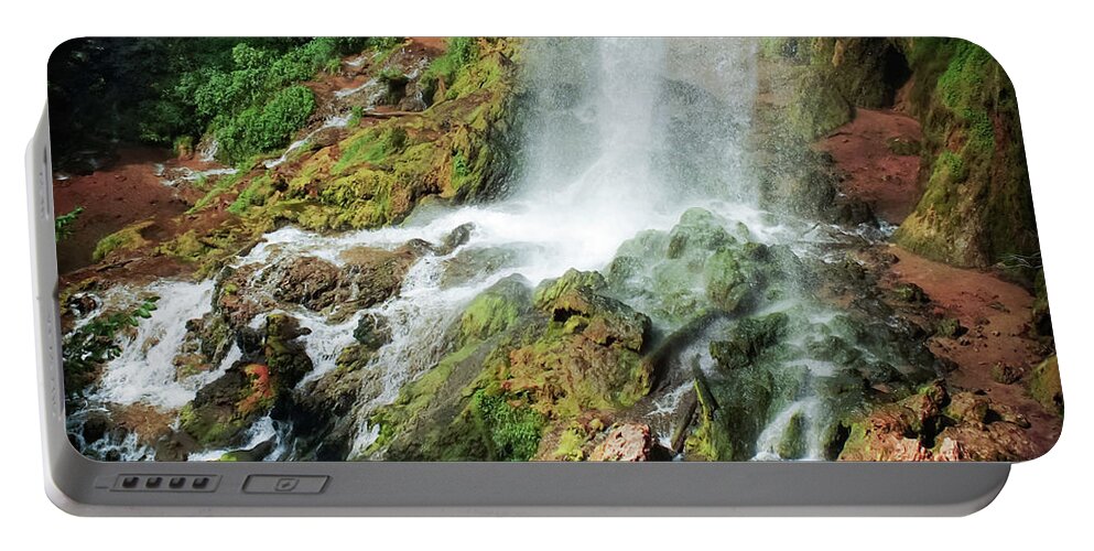 Falling Waters Portable Battery Charger featuring the photograph Falling Waters by Karen Wiles