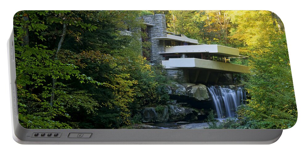Fallingwater Portable Battery Charger featuring the photograph Fallingwater by Bill Bachmann