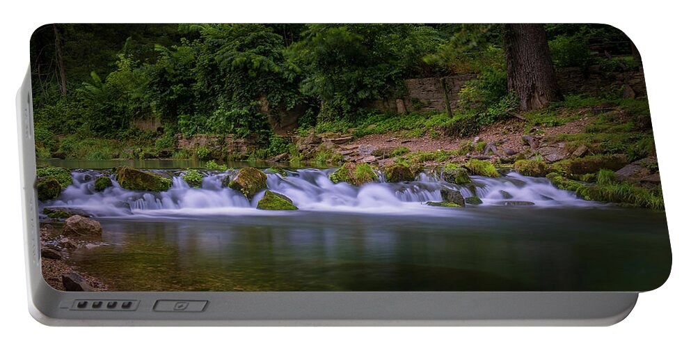 Roaring River Portable Battery Charger featuring the photograph Falls at Roaring River by Allin Sorenson