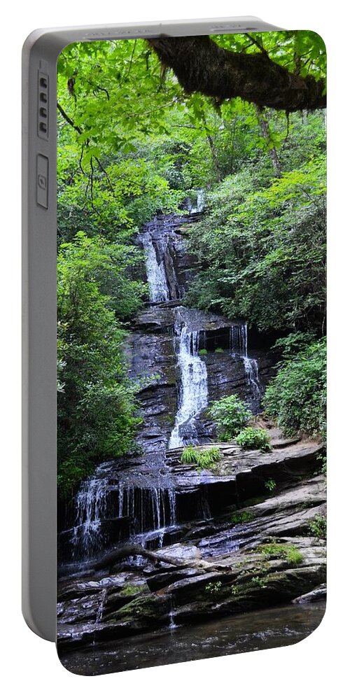  Portable Battery Charger featuring the photograph Falls near Bryson City by Chuck Brown