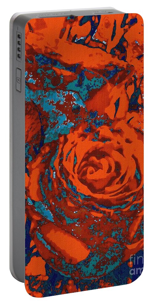 Rose Portable Battery Charger featuring the photograph Fancy oriental by Wonju Hulse
