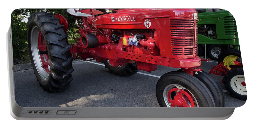 Tractor Portable Battery Charger featuring the photograph Farmall H by Mike Eingle
