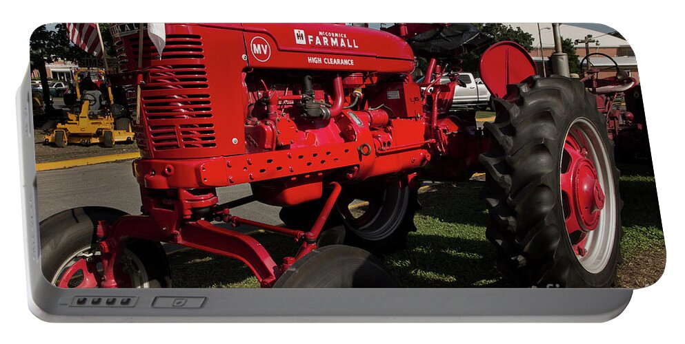 Tractor Portable Battery Charger featuring the photograph Farmall High Clearance by Mike Eingle