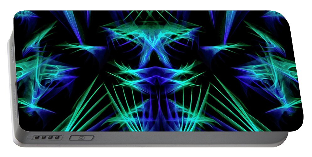 Digital Art Portable Battery Charger featuring the digital art Fascination by DB Hayes