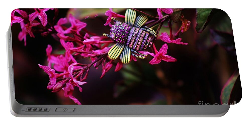 Bee Portable Battery Charger featuring the photograph Faux Bee by Craig Wood