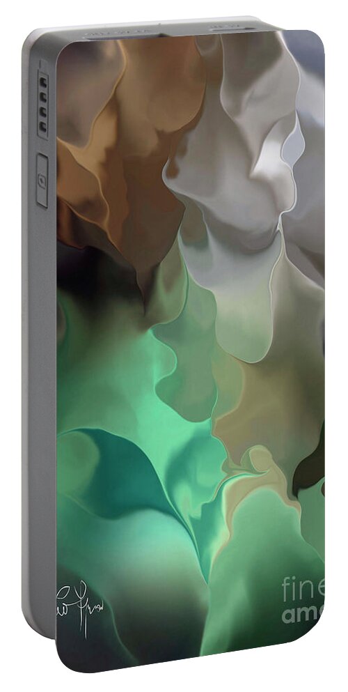 Fear Portable Battery Charger featuring the digital art Fears And Hopes by Leo Symon