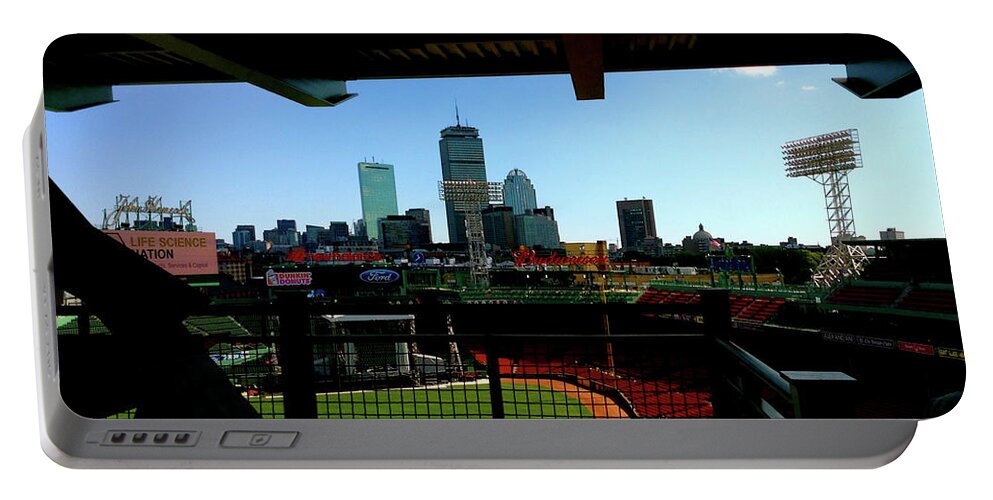 Fenway Park Collectibles Portable Battery Charger featuring the photograph Fenway Park, XI by Iconic Images Art Gallery David Pucciarelli