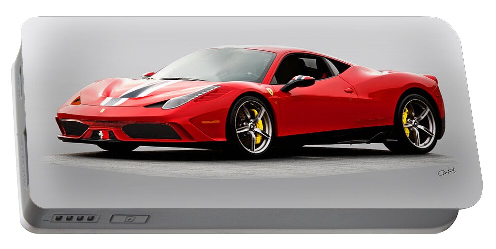Auto Portable Battery Charger featuring the photograph Ferrari 458 Speciale' by Dave Koontz