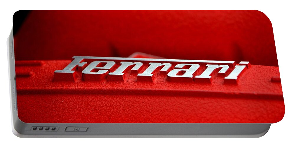  Portable Battery Charger featuring the photograph Ferrari Intake by Dean Ferreira