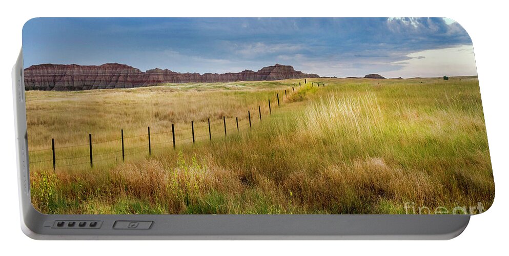 Fields Of Gold Portable Battery Charger featuring the photograph Fields of Gold by Karen Jorstad