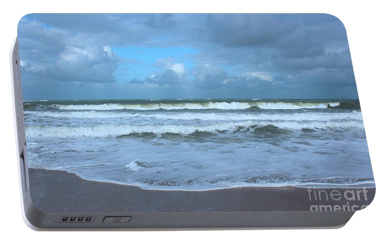 At The Beach Portable Battery Charger featuring the digital art Find Your Beach by Megan Dirsa-DuBois