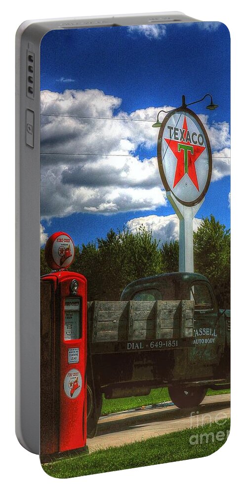 Signs Portable Battery Charger featuring the photograph Fire Chief by Randy Pollard