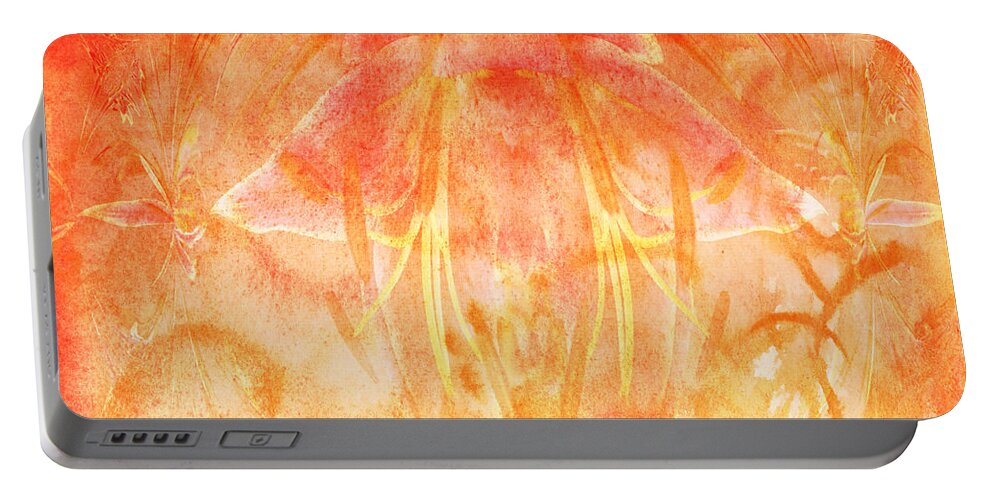  Portable Battery Charger featuring the digital art Fire Spirit by Theresa Campbell