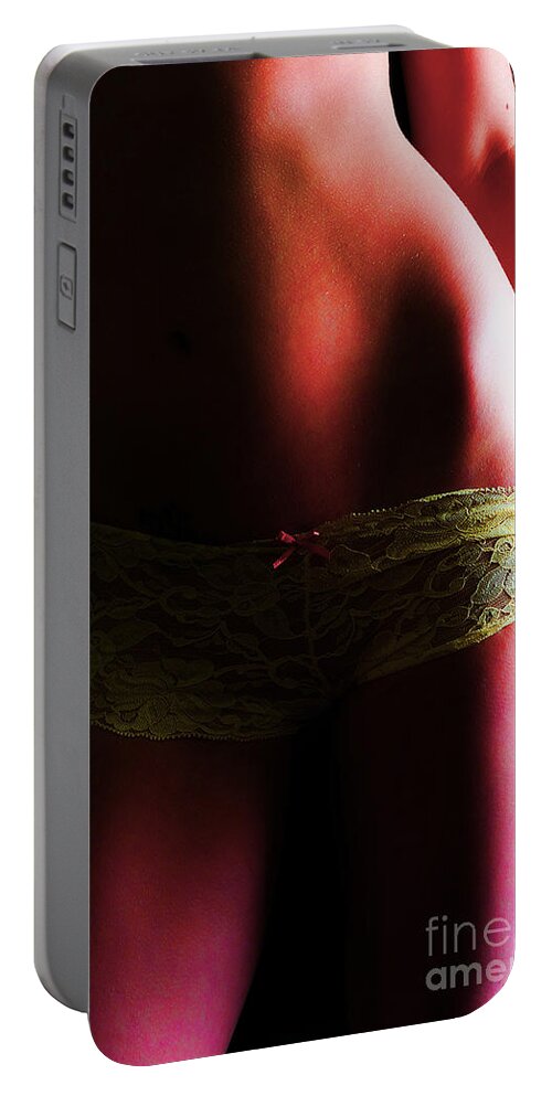 Artistic Portable Battery Charger featuring the photograph Fireybliss by Robert WK Clark