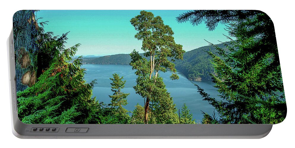 British Columbia Portable Battery Charger featuring the photograph Fjord by Patrick Boening