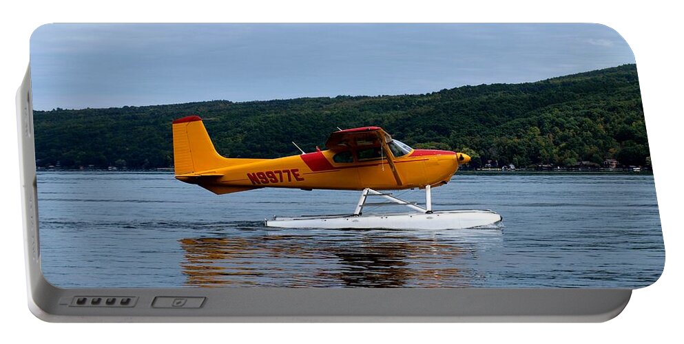 Hammondsport Portable Battery Charger featuring the photograph Float Plane Two by Joshua House