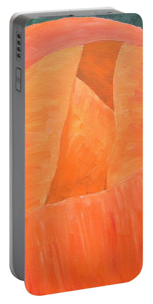 Flora Portable Battery Charger featuring the painting Flora Series-Number 2 by Jim Harper