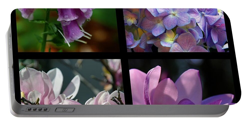 Floral Beauties Portable Battery Charger featuring the photograph Floral Beauties by Susanne Van Hulst