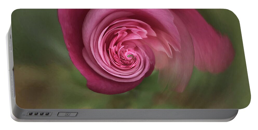 Rose Portable Battery Charger featuring the photograph Floral fantasy 1 by Usha Peddamatham