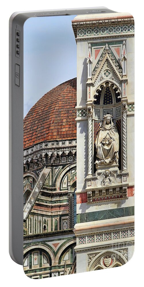 Italy Portable Battery Charger featuring the photograph Florence Duomo 9462 by Jack Schultz