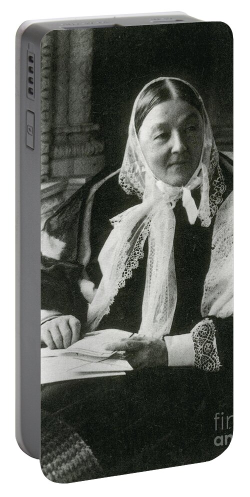 History Portable Battery Charger featuring the photograph Florence Nightingale, English Nurse by Science Source