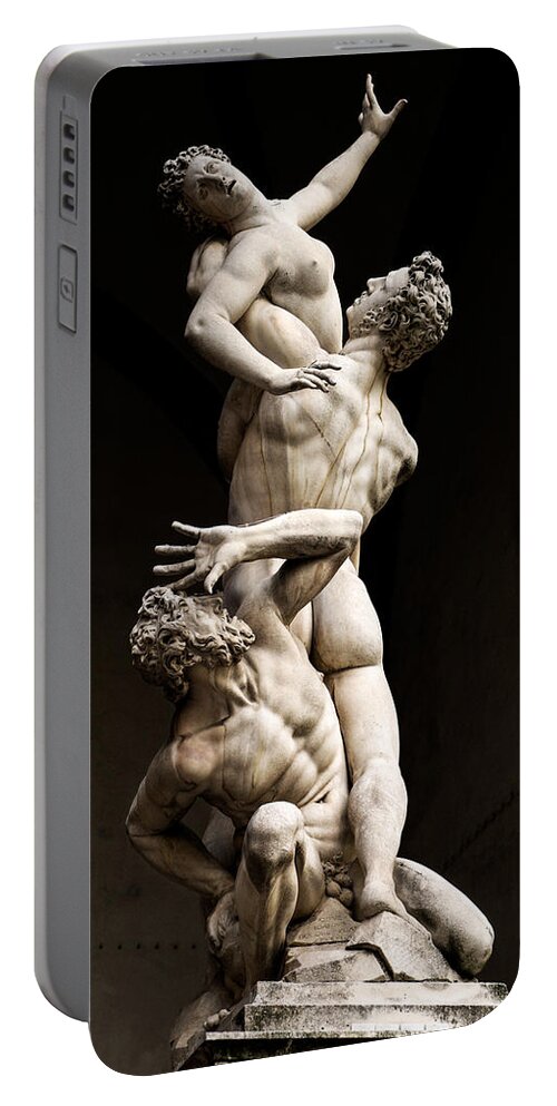Florence Portable Battery Charger featuring the photograph Florence - rape of the sabine women by Weston Westmoreland