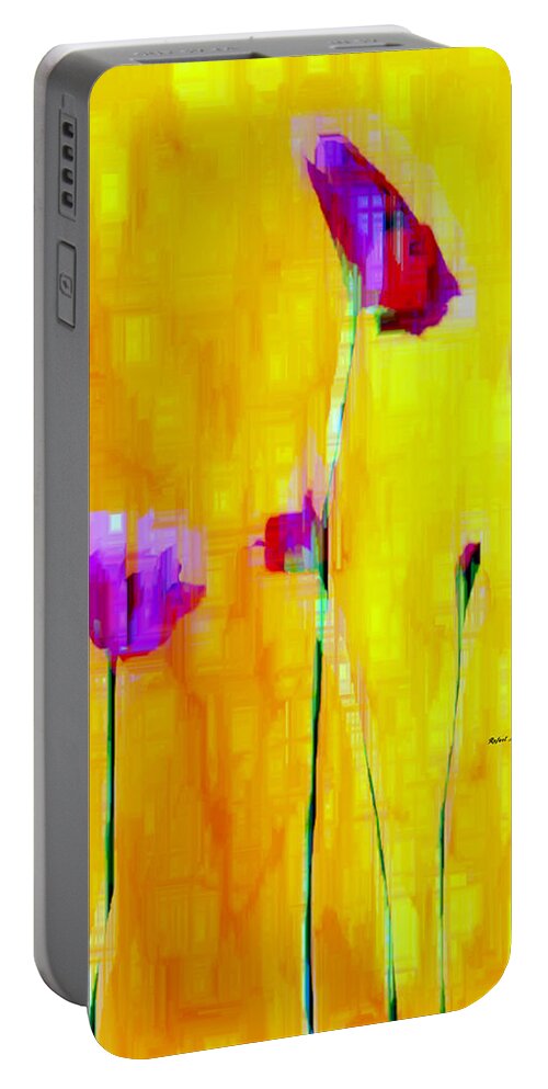 Art Portable Battery Charger featuring the digital art Flower 9227 by Rafael Salazar