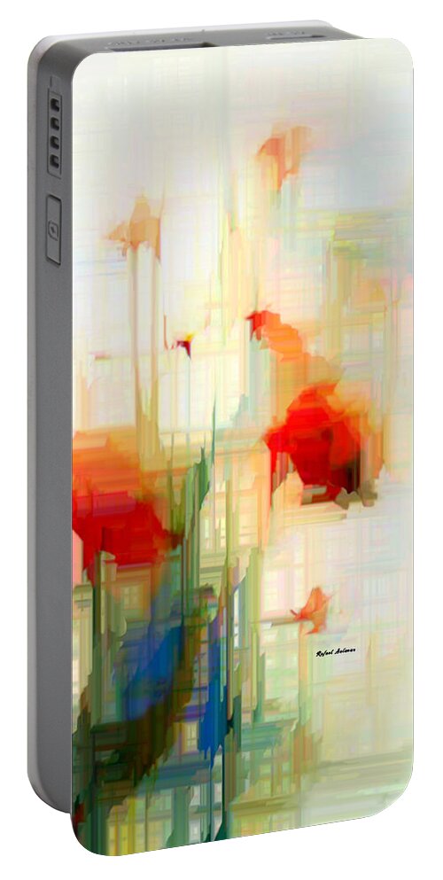 Art Portable Battery Charger featuring the digital art Flower 9230 by Rafael Salazar