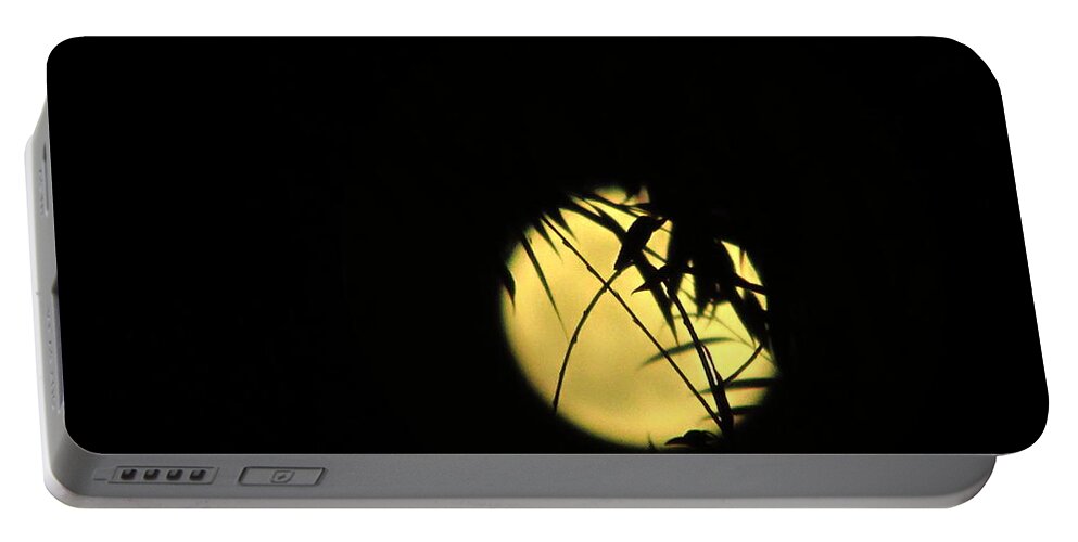 Flower-moon Portable Battery Charger featuring the photograph Flower Moon 05 03 15 by Joyce Dickens