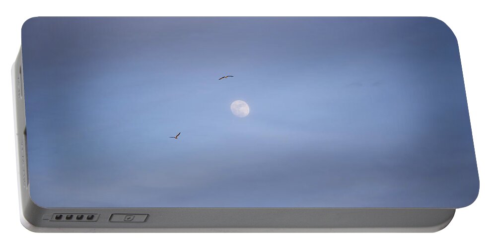 Moon Portable Battery Charger featuring the photograph Fly me to the moon by Toby McGuire