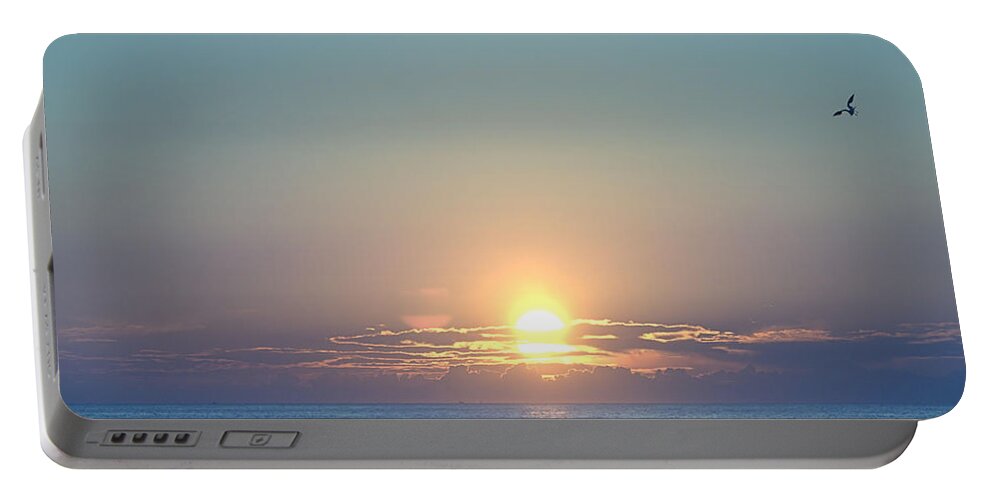 Sunrise Portable Battery Charger featuring the photograph Fly Over by Newwwman