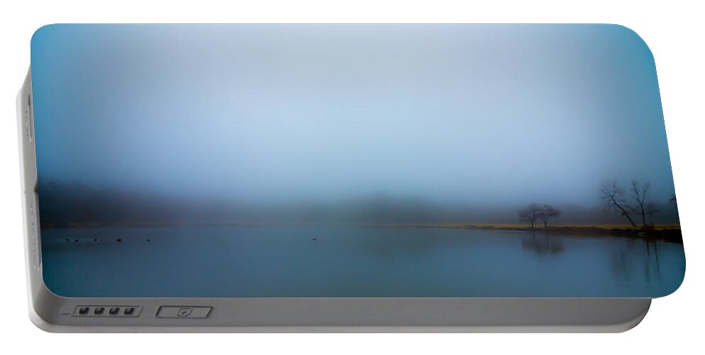  Portable Battery Charger featuring the photograph Foggy Morn by David Downs