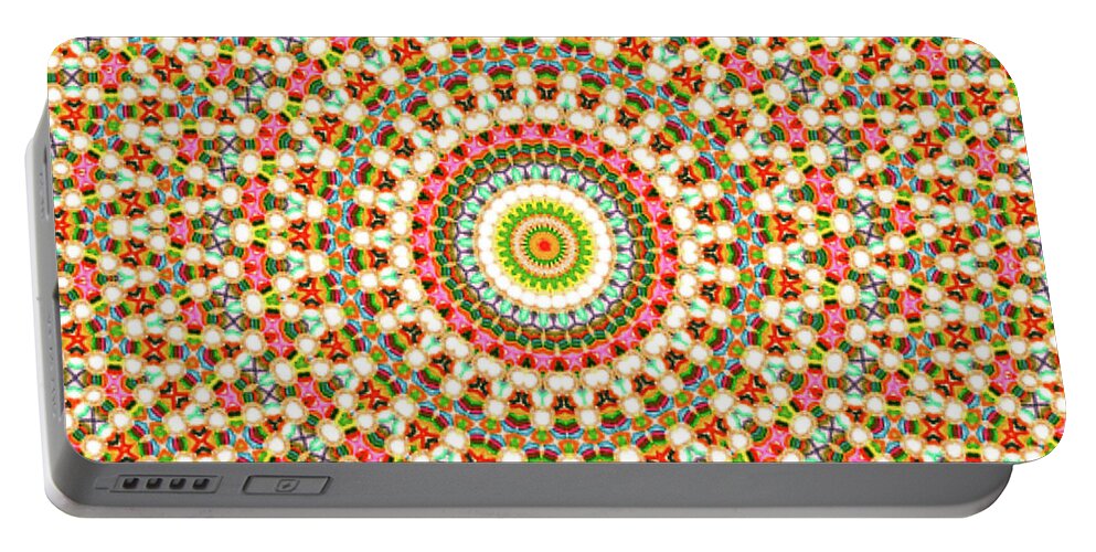 Digital Portable Battery Charger featuring the digital art Folk Art by Toni Somes