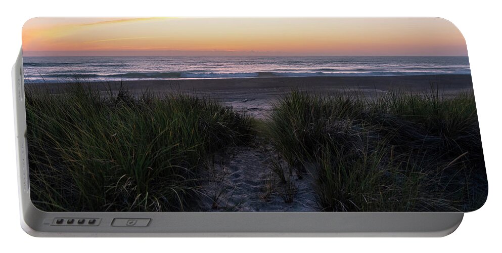 Ocean Portable Battery Charger featuring the photograph Follow the Path by Steven Clark